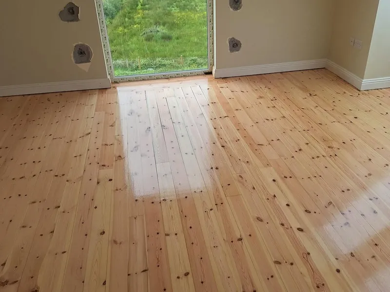 Timber floor after restoration